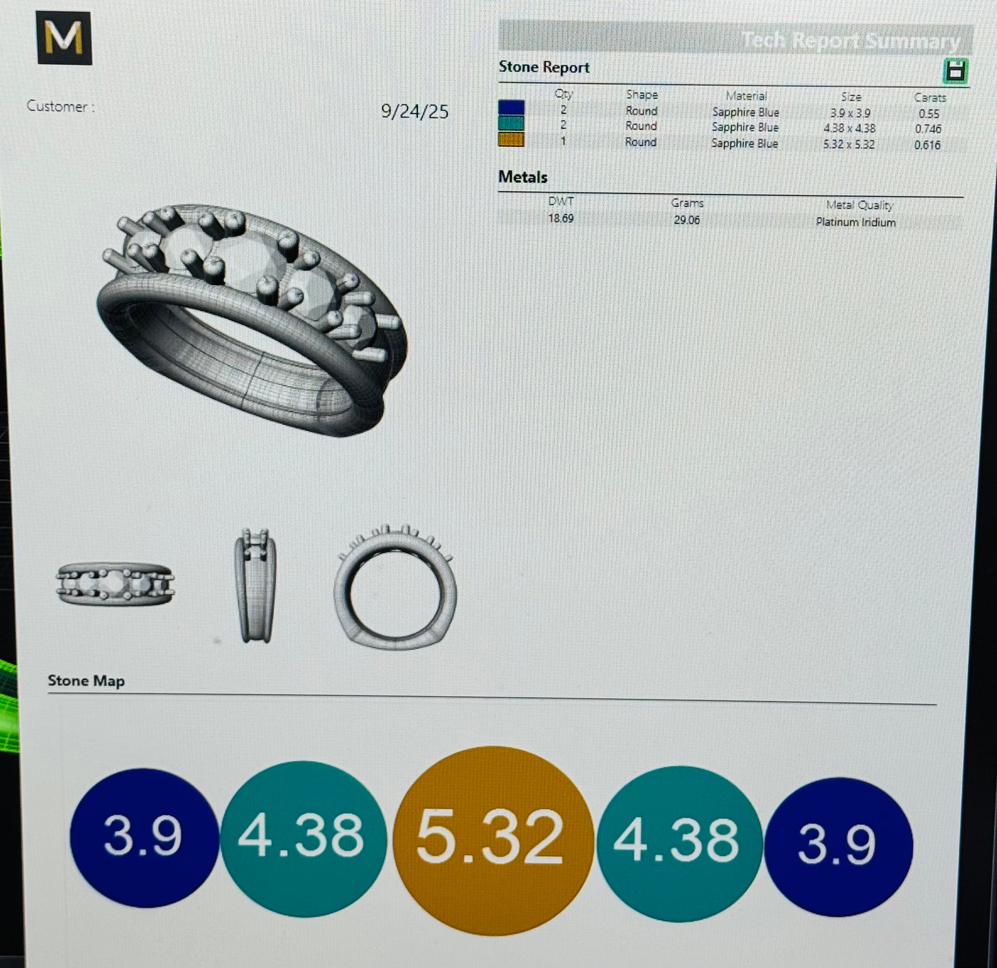 Custom ring for Brandon