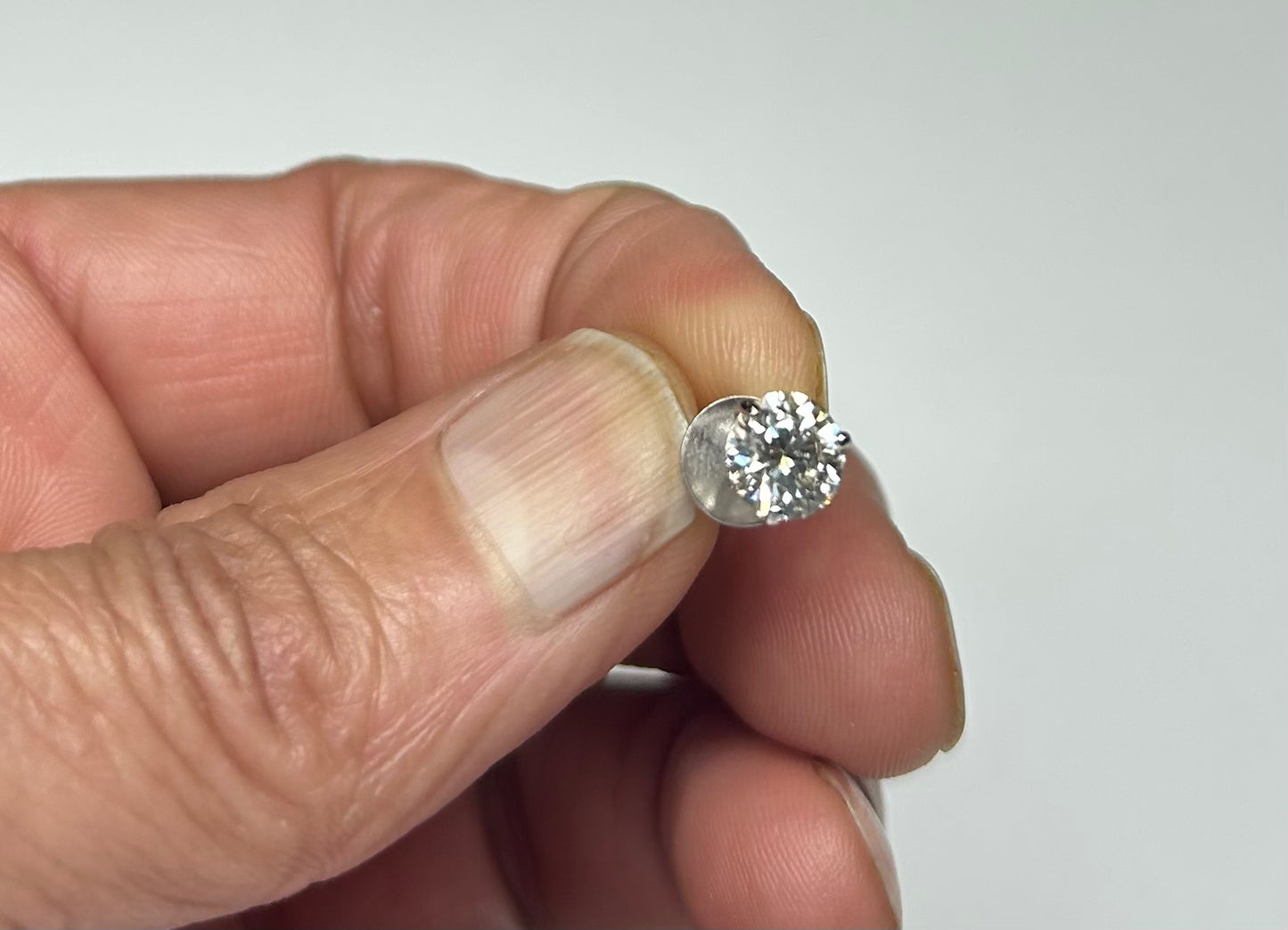 Lab diamond earrings