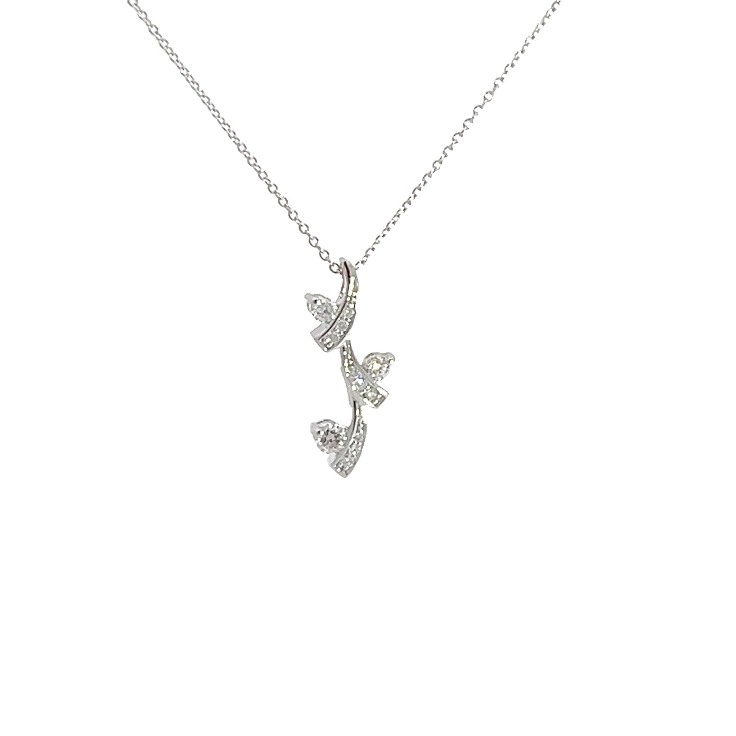 Fashion diamond drop pendant 1/3 ctw