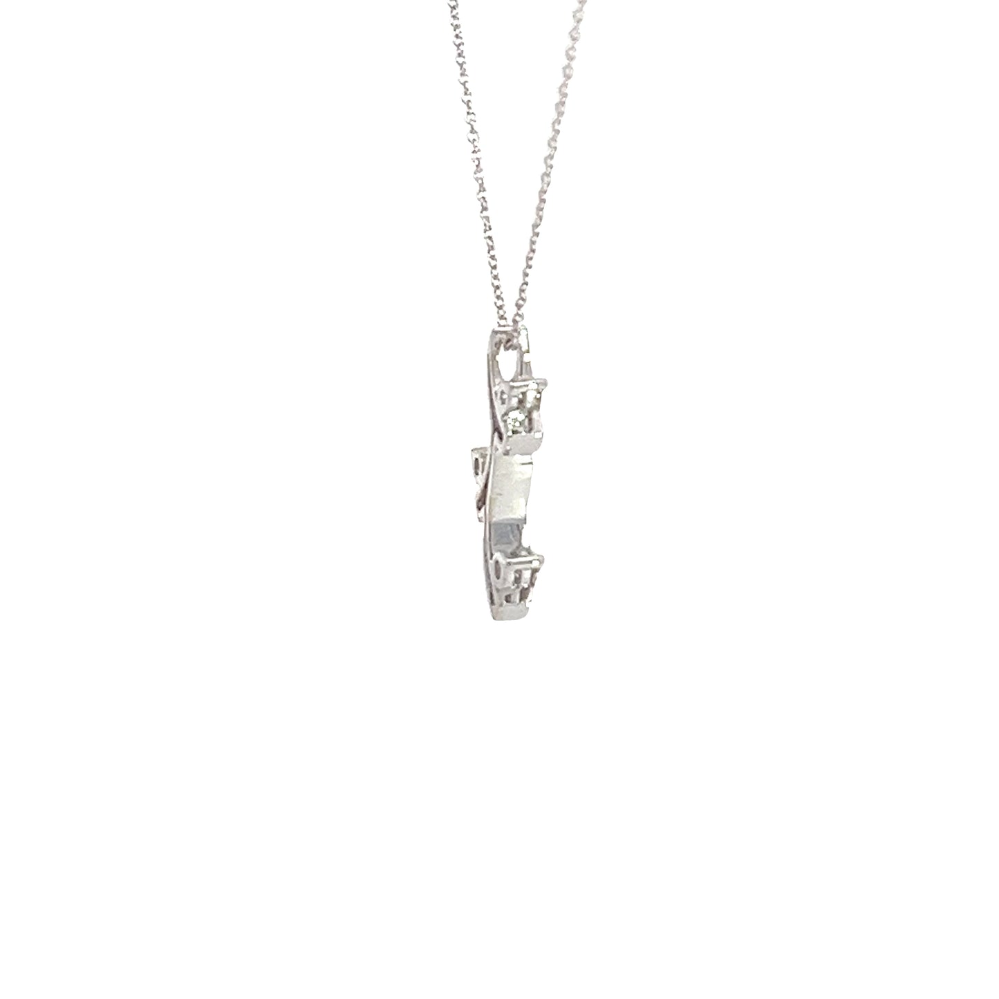 Fashion diamond drop pendant 1/3 ctw