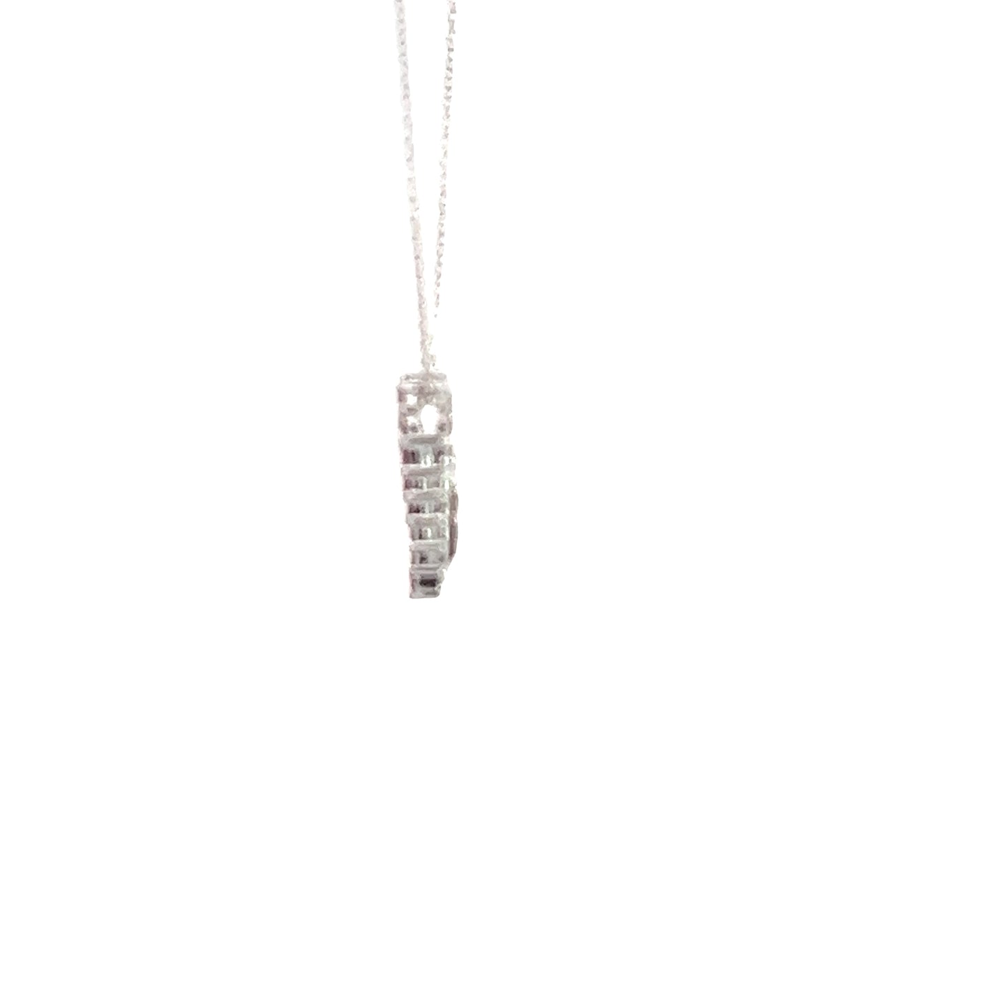 Ruby heart pendant 0.55 ctw