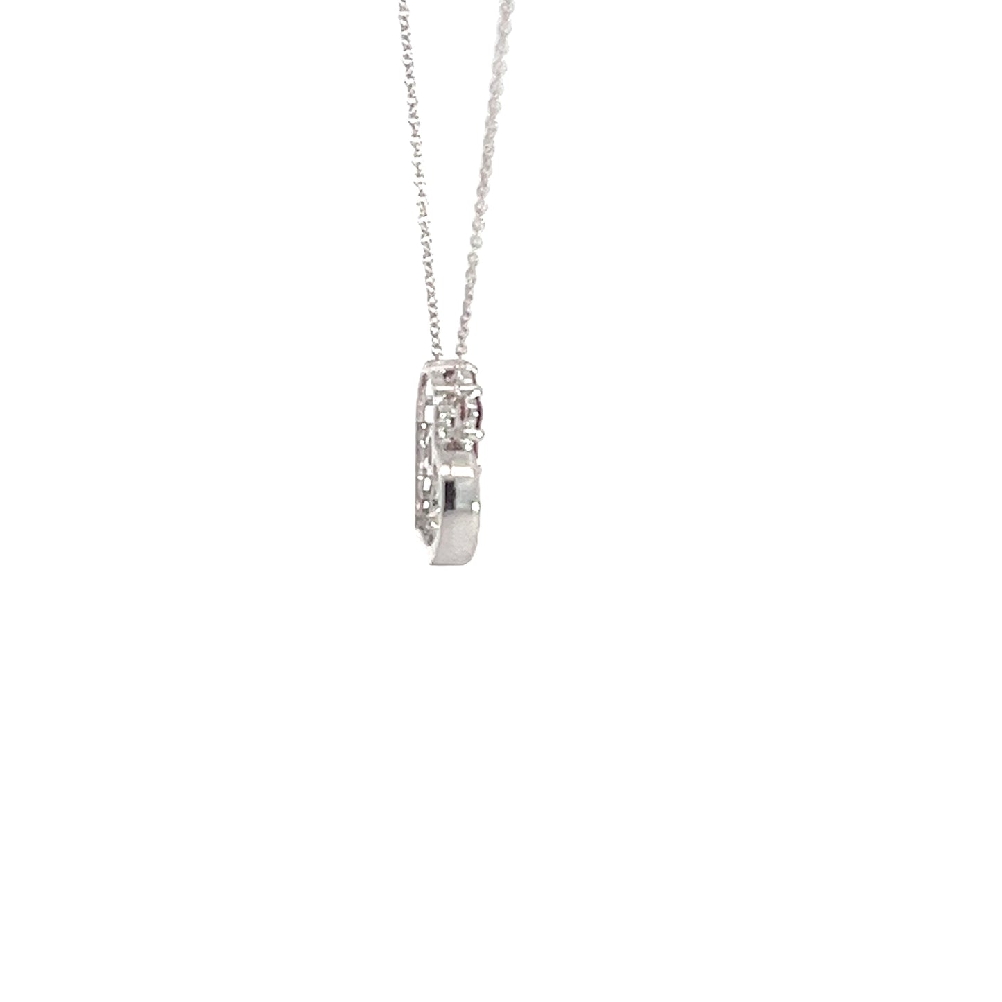 Ruby heart pendant 0.55 ctw