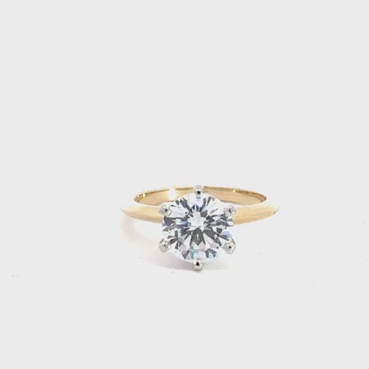 3 carat lab diamond engagement ring