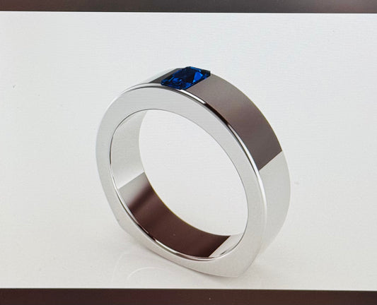 Brandon’s Platinum Sapphire Band