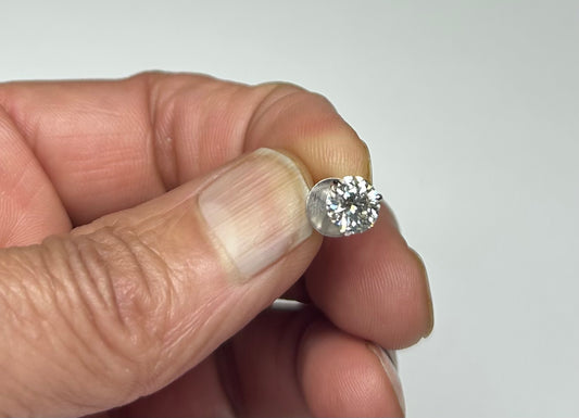 Lab diamond earrings