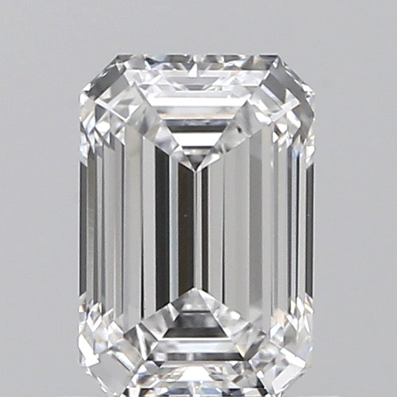 2.03 carat Emerald Cut GIA certified E-VS1 Lab 14k two tone engagement ring