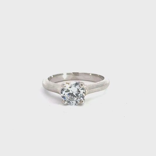 1.50 carat round brilliant lab diamond engagement solitaire