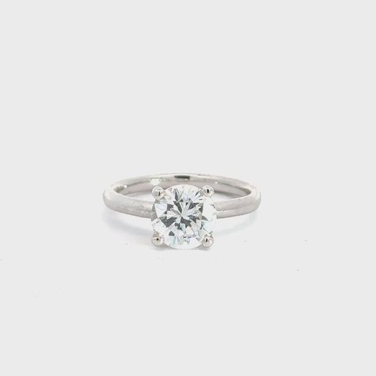 2 carat lab diamond solitaire